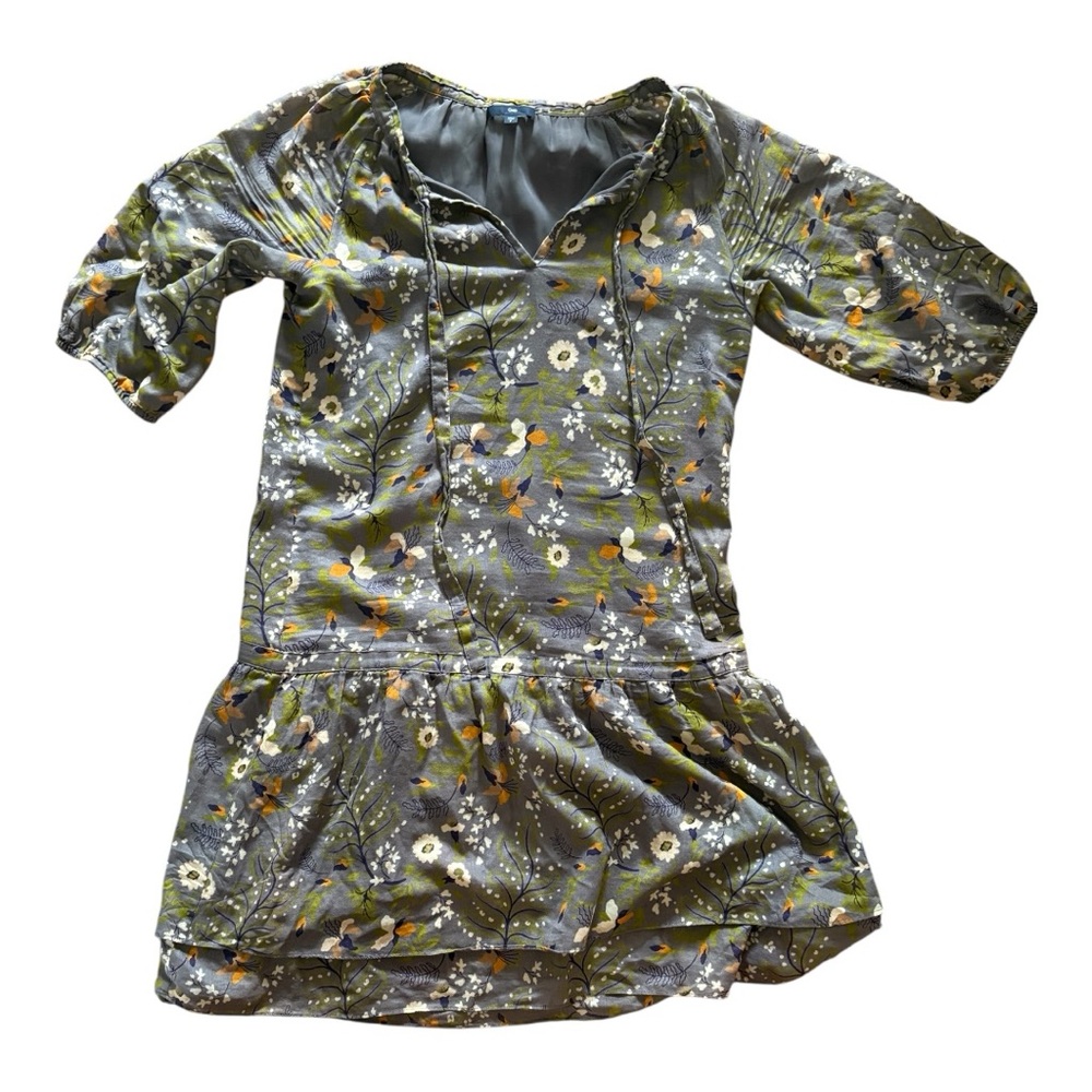 Floral Dress with 3/4 Sleeves